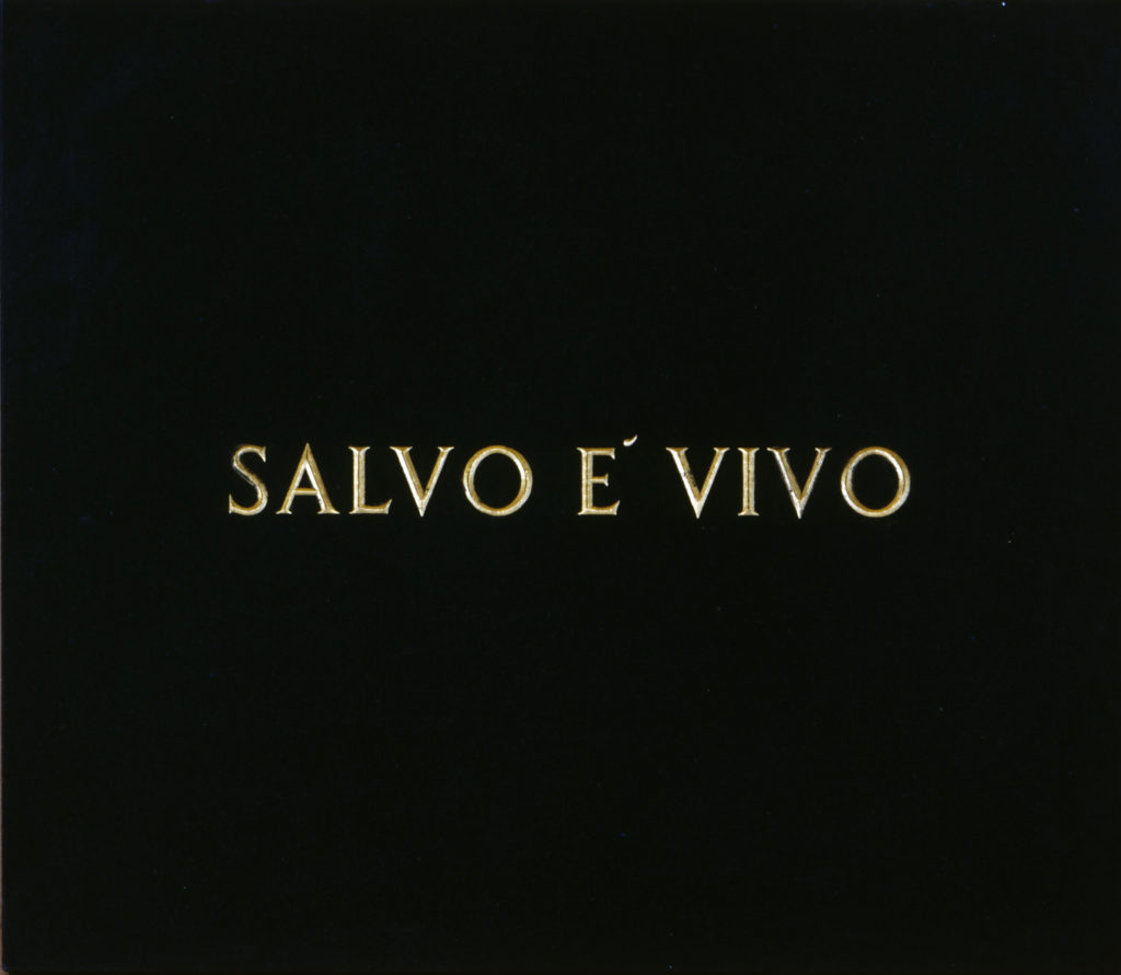 Salvo è vivo - Salvo è morto, 1970, lapide in marmo, 60 x 70 cm