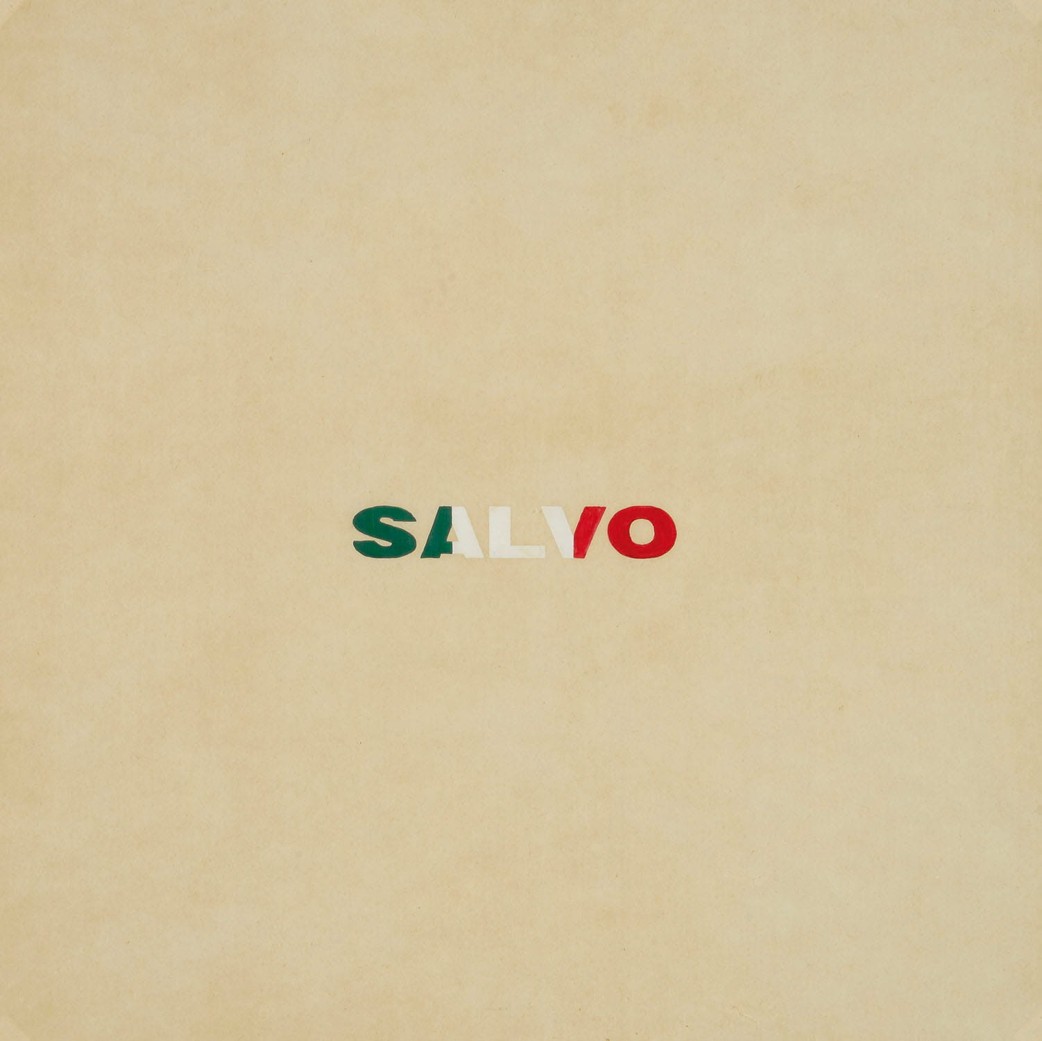 Salvo Tricolore, 1971, tempera su carta, 50 x 50 cm