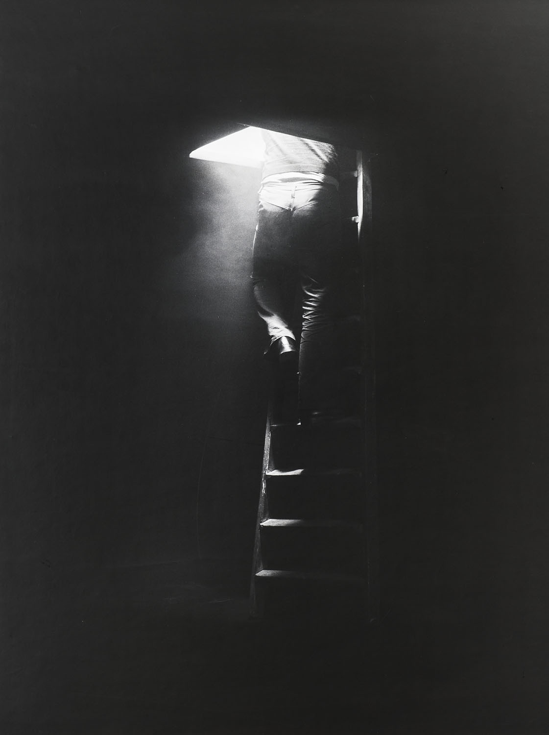 11 - Saliscendendo , 1972, fotografie in bianco e nero su cartone, 98 x 72 cm