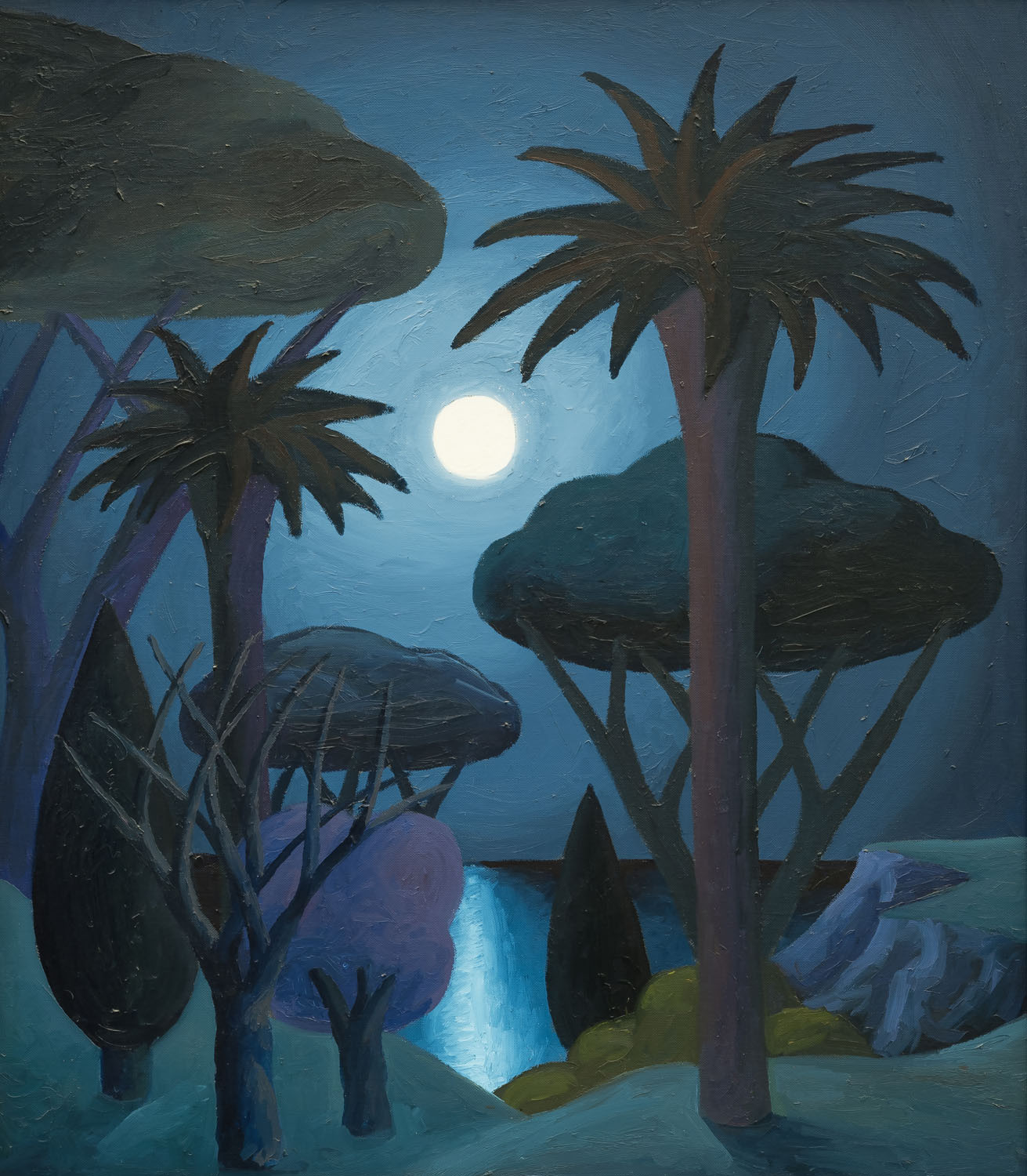 68 - Senza titolo, 1991, olio su tela, 80 x 70 cm