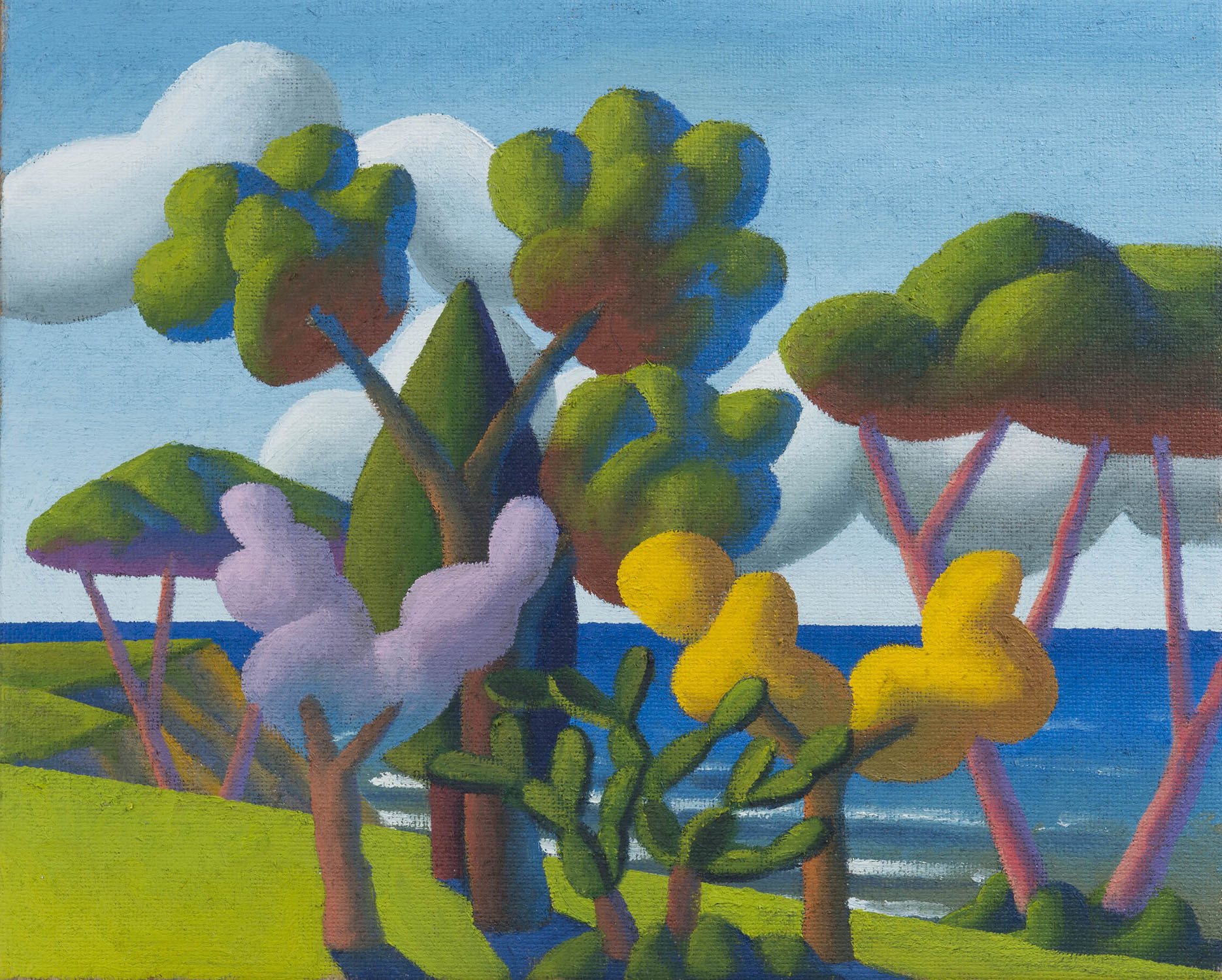 86 - Mediterraneo, 2014, olio su tela, 40 x 50 cm