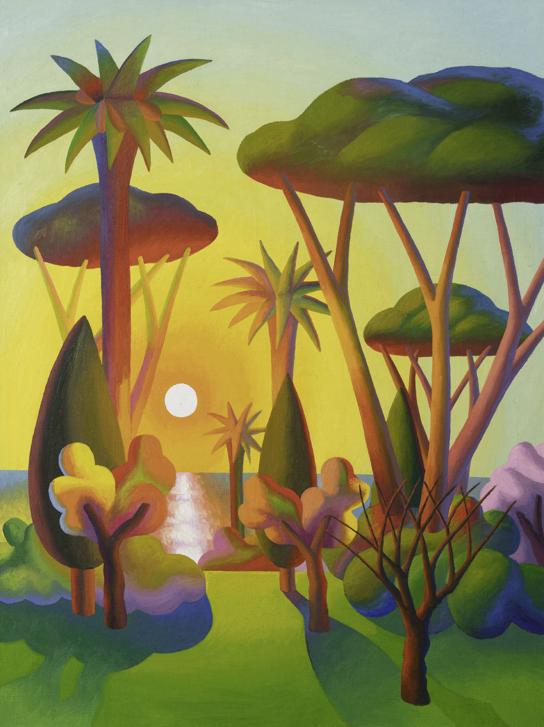 76 - Il mattino, 2000, olio su tela, 200 x 150 cm