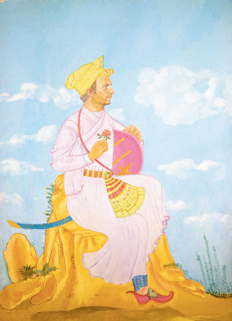 Autoritratto Ali Adil Sha, 1973-1974, olio su tela, 200 x 150 cm